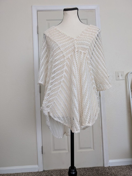H&M Sweaters - H&M Cream Knit Poncho Sweater